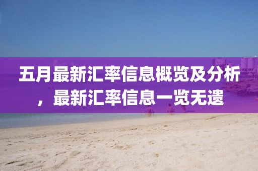 五月最新汇率信息概览及分析，最新汇率信息一览无遗