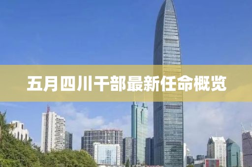 五月四川干部最新任命概览