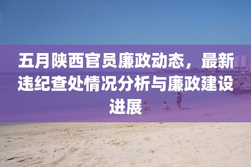五月陕西官员廉政动态，最新违纪查处情况分析与廉政建设进展