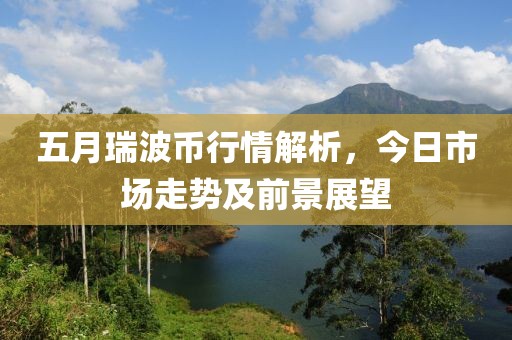五月瑞波币行情解析，今日市场走势及前景展望