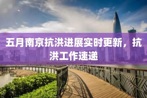 五月南京抗洪进展实时更新，抗洪工作速递