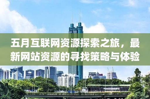 五月互联网资源探索之旅，最新网站资源的寻找策略与体验
