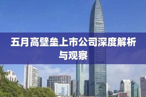 五月高壁垒上市公司深度解析与观察