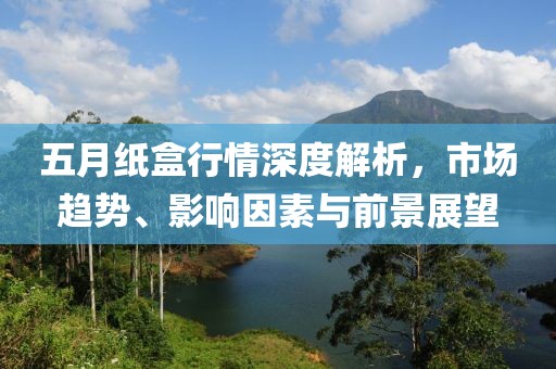 五月纸盒行情深度解析，市场趋势、影响因素与前景展望