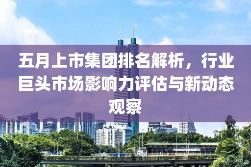 五月上市集团排名解析，行业巨头市场影响力评估与新动态观察