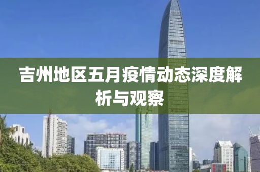 吉州地区五月疫情动态深度解析与观察