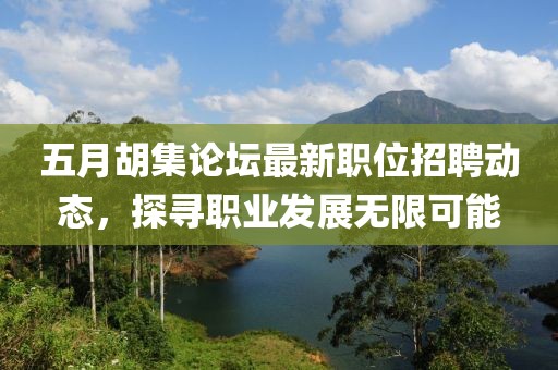 五月胡集论坛最新职位招聘动态，探寻职业发展无限可能