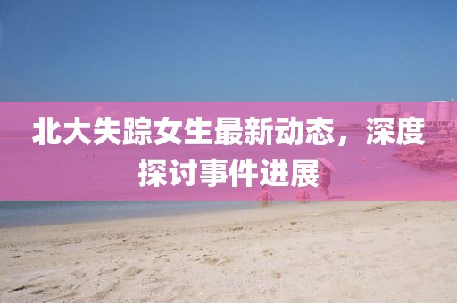 北大失踪女生最新动态，深度探讨事件进展