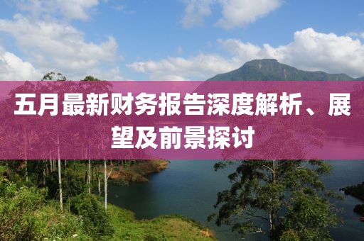 五月最新财务报告深度解析、展望及前景探讨