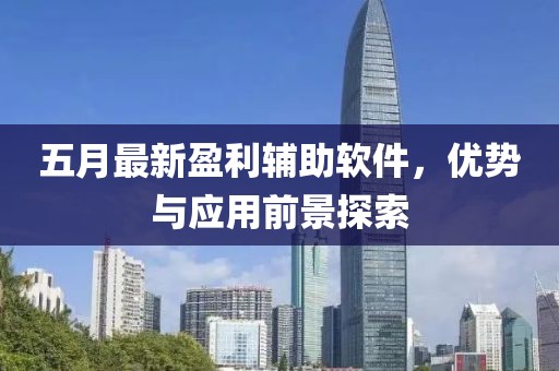 五月最新盈利辅助软件，优势与应用前景探索