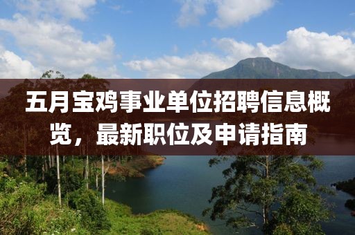 五月宝鸡事业单位招聘信息概览，最新职位及申请指南