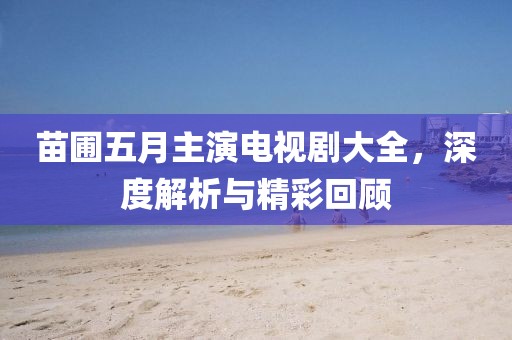 苗圃五月主演电视剧大全，深度解析与精彩回顾