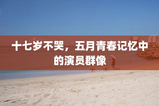 十七岁不哭，五月青春记忆中的演员群像