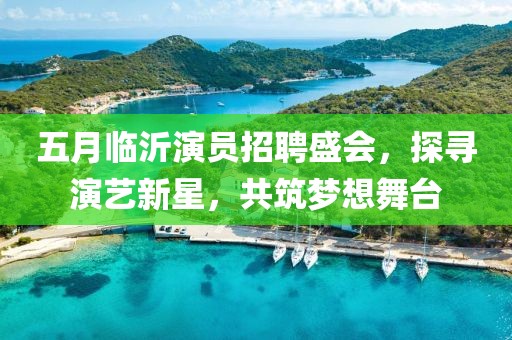 五月临沂演员招聘盛会，探寻演艺新星，共筑梦想舞台