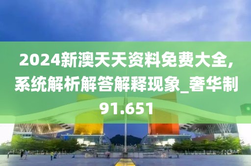 2024新澳天天资料免费大全,系统解析解答解释现象_奢华制91.651