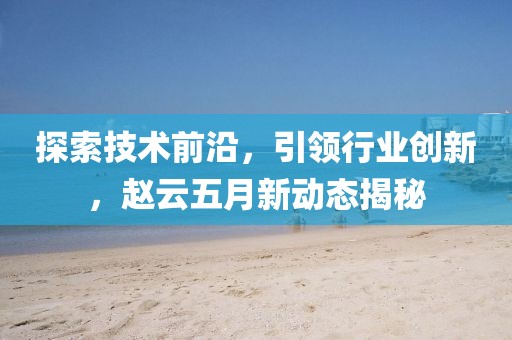 探索技术前沿，引领行业创新，赵云五月新动态揭秘