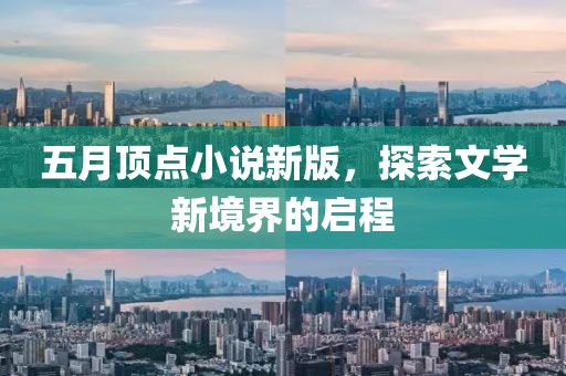 五月顶点小说新版，探索文学新境界的启程