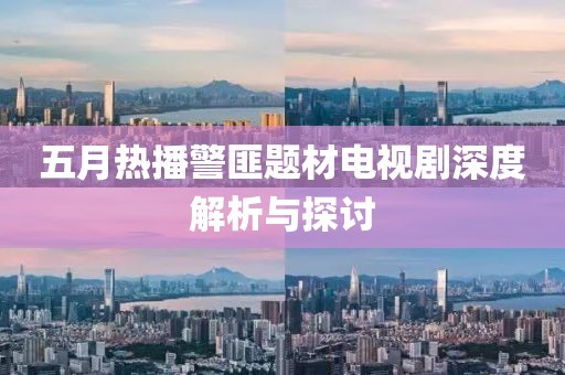 五月热播警匪题材电视剧深度解析与探讨