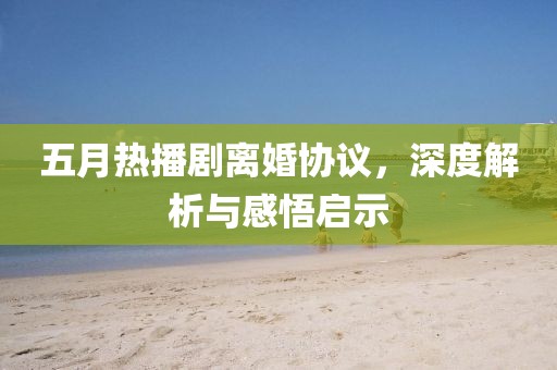 五月热播剧离婚协议，深度解析与感悟启示