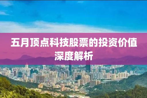 五月顶点科技股票的投资价值深度解析