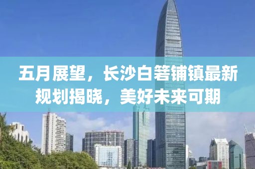 五月展望，长沙白箬铺镇最新规划揭晓，美好未来可期