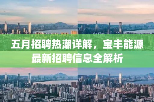 五月招聘热潮详解，宝丰能源最新招聘信息全解析