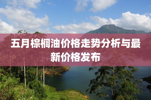五月棕榈油价格走势分析与最新价格发布