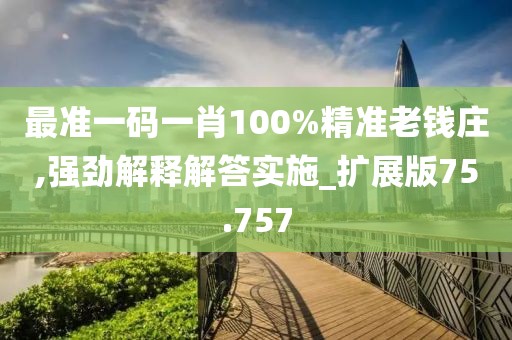 最准一码一肖100%精准老钱庄,强劲解释解答实施_扩展版75.757