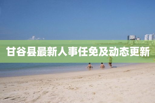 甘谷县最新人事任免及动态更新