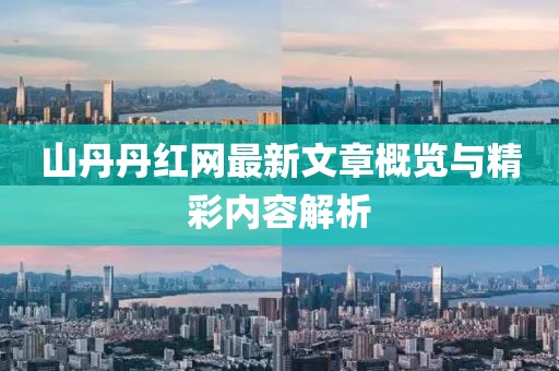 山丹丹红网最新文章概览与精彩内容解析