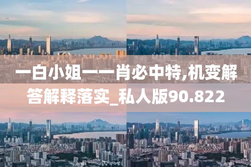 一白小姐一一肖必中特,机变解答解释落实_私人版90.822