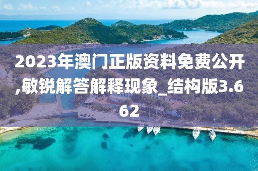 2023年澳门正版资料免费公开,敏锐解答解释现象_结构版3.662