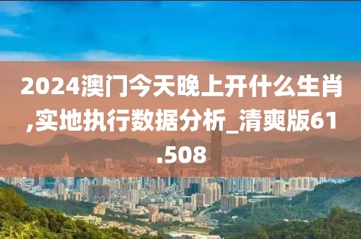2024澳门今天晚上开什么生肖,实地执行数据分析_清爽版61.508