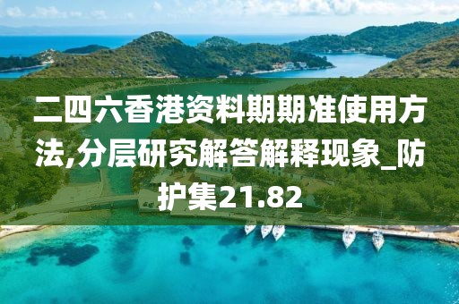 二四六香港资料期期准使用方法,分层研究解答解释现象_防护集21.82