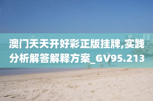 澳门天天开好彩正版挂牌,实践分析解答解释方案_GV95.213
