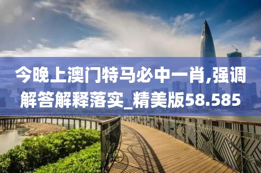 今晚上澳门特马必中一肖,强调解答解释落实_精美版58.585