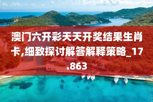 澳门六开彩天天开奖结果生肖卡,细致探讨解答解释策略_17.863