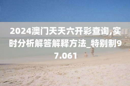 2024澳门天天六开彩查询,实时分析解答解释方法_特别制97.061