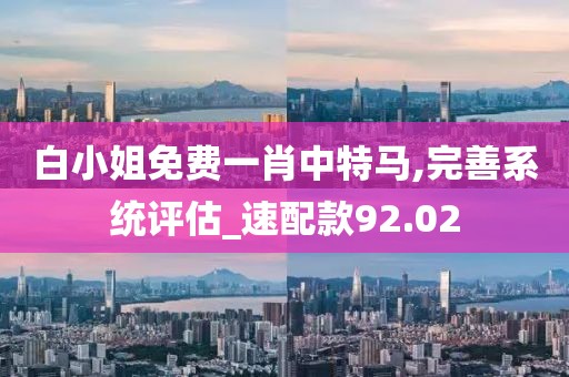 白小姐免费一肖中特马,完善系统评估_速配款92.02