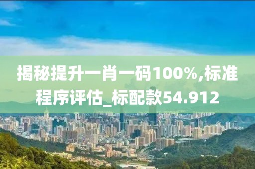 揭秘提升一肖一码100%,标准程序评估_标配款54.912