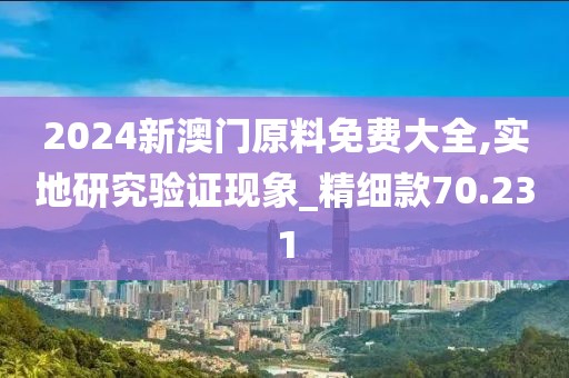 2024新澳门原料免费大全,实地研究验证现象_精细款70.231