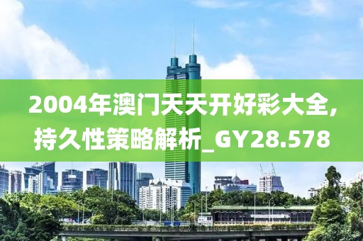 2004年澳门天天开好彩大全,持久性策略解析_GY28.578