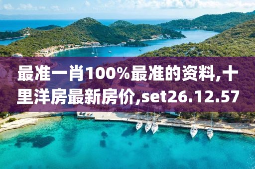 最准一肖100%最准的资料,十里洋房最新房价,set26.12.57
