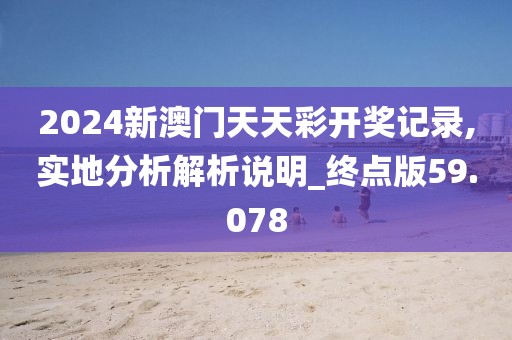 2024新澳门天天彩开奖记录,实地分析解析说明_终点版59.078