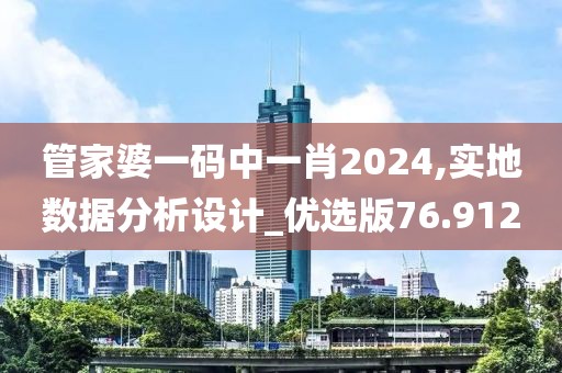 管家婆一码中一肖2024,实地数据分析设计_优选版76.912