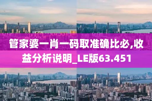 管家婆一肖一码取准确比必,收益分析说明_LE版63.451