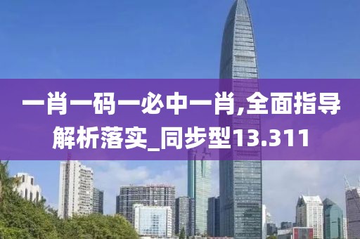 一肖一码一必中一肖,全面指导解析落实_同步型13.311