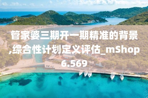 管家婆三期开一期精准的背景,综合性计划定义评估_mShop6.569