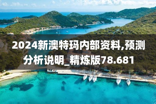 2024新澳特玛内部资料,预测分析说明_精炼版78.681
