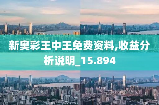 新奥彩王中王免费资料,收益分析说明_15.894